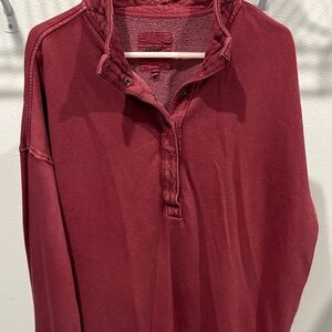 Aerie Burgundy Knit Pullover